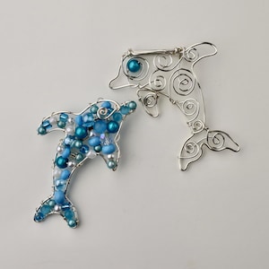 Printable Dolphin Brooch Template YouTube Tutorial PDF Pattern