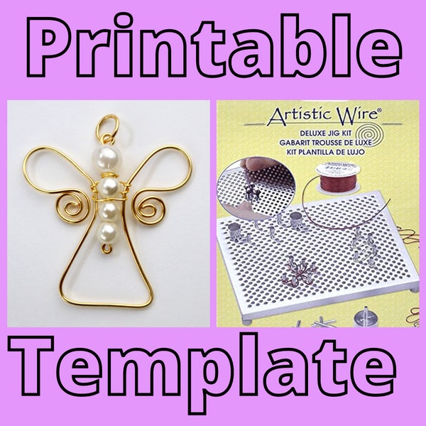 Angel Template Artistic Wire Deluxe Jig Kit // Heather Boyd Wire YouTube // Digital Download