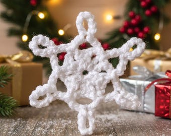 Crochet Snowflake Ornament - PDF Pattern