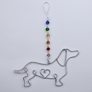 Printable Wire Dachshund Templates Patterns for Suncatcher Ornament