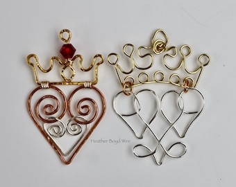 Printable Wire Luckenbooth Templates Wire Jewelry Making Pattern PDF Download