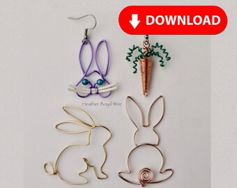 Bunny Pendant Templates // YouTube Tutorial PDF Pattern