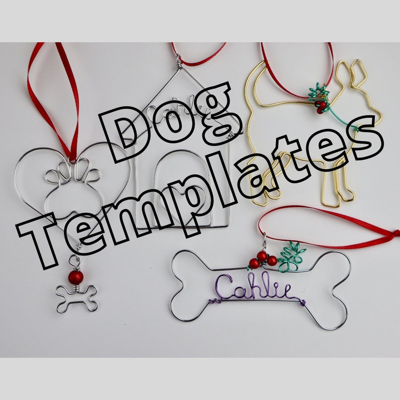 Printable Dog Ornament Templates // The Cahlie Collection | Etsy