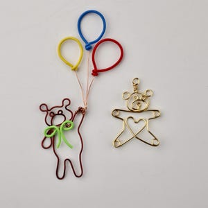 Printable Teddybear Templates Wire Jewelry Pattern