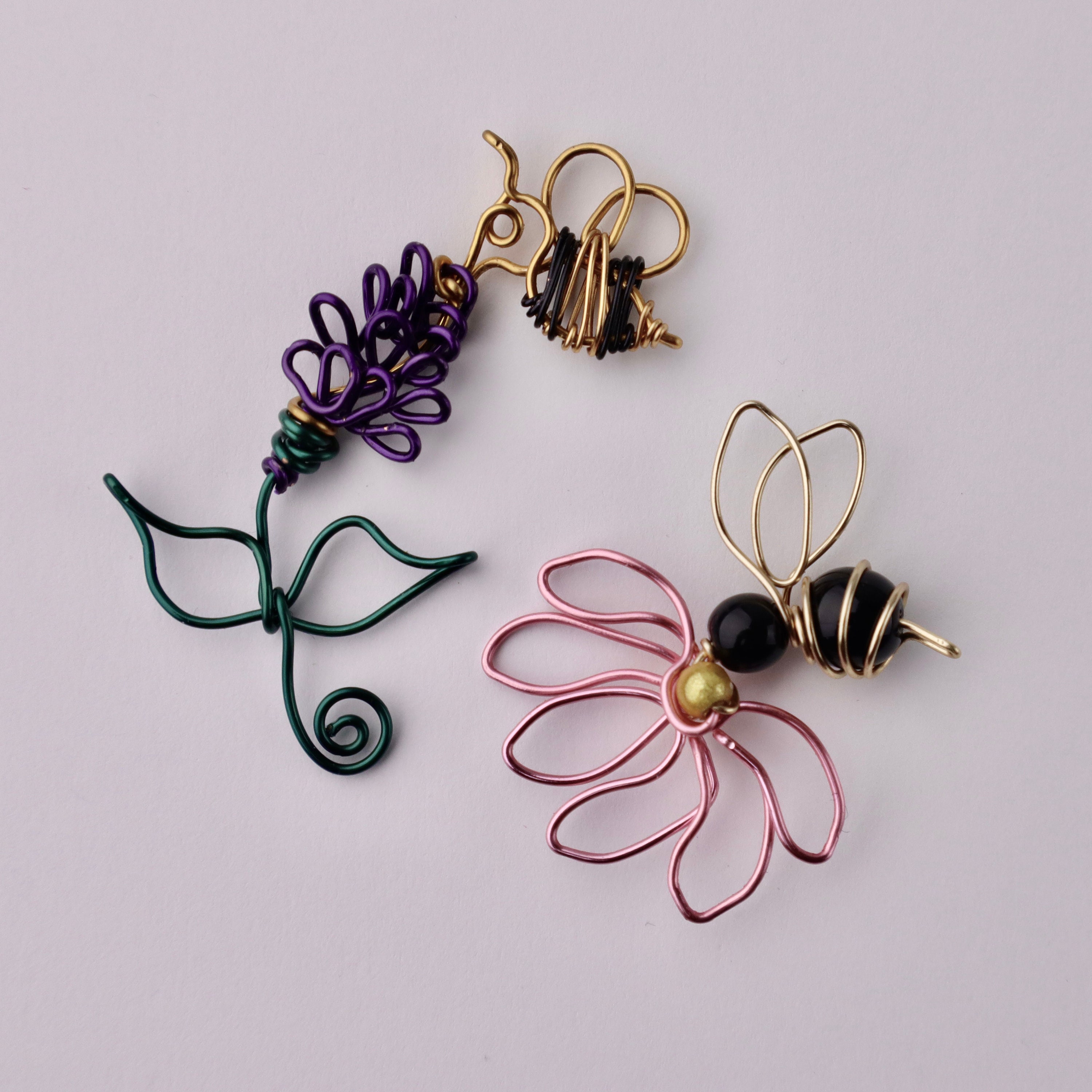 Printable Wire Bee Jewelry Template // Youtube Tutorial PDF