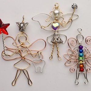 Printable Fairy Pendant Templates Wire Jewelry PDF Pattern