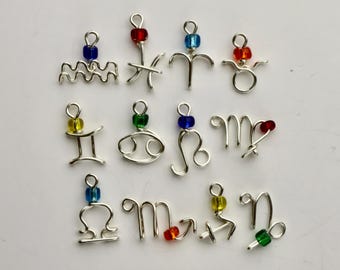 Printable Zodiac Charms Templates Wire Jewelry Making Pattern