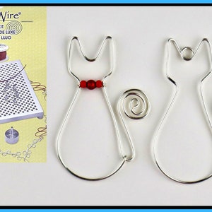 Cat Glasses Holder Template Artistic Wire Deluxe Jig Kit // Heather Boyd Wire YouTube // Digital Download