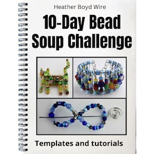 E-book 10-daagse uitdaging voor het maken van kralensoep met kralen // Sjablonen en tutorials