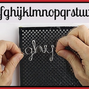 A-Z Letter Templates Artistic Wire Deluxe Jig Kit // Heather Boyd Wire YouTube // Digital Download