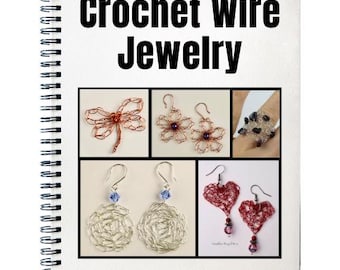 Crochet Wire Jewelry Templates and Tutorial Digital PDF ebook