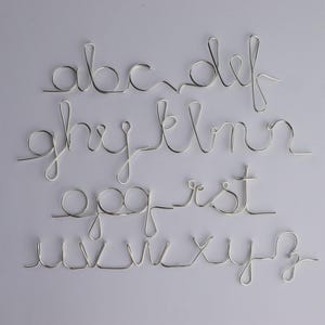 Modelos de letras A-Z para impressão Padrão de gabarito de arame