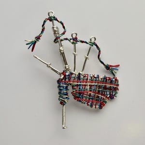 Printable Bagpipe Brooch Template Wire Jewelry Pattern PDF Download