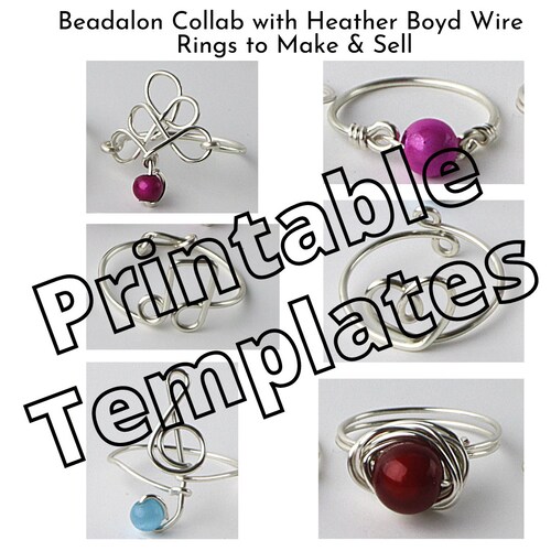 Printable Templates for Rings to Make and Sell - Etsy