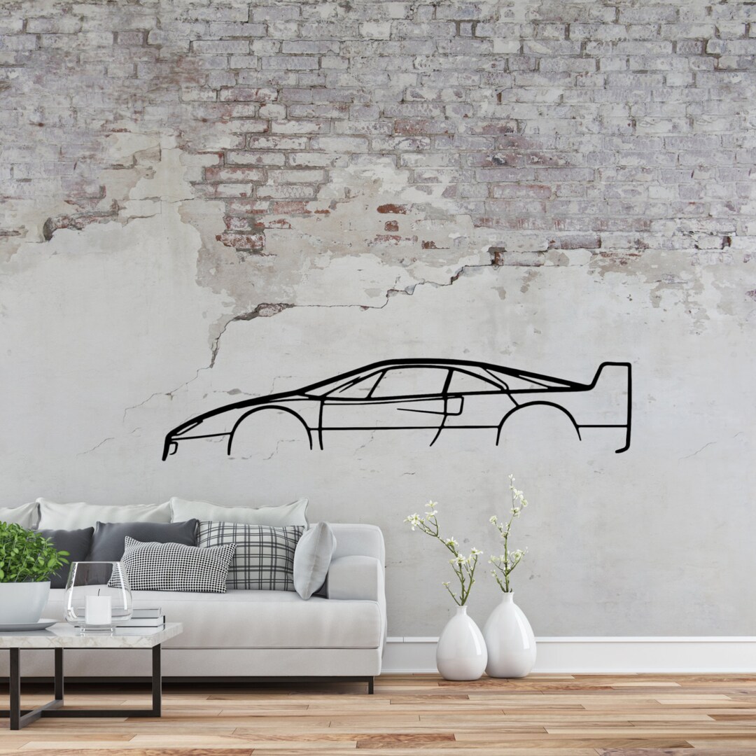 Décoration murale en métal - Ferrari - F40