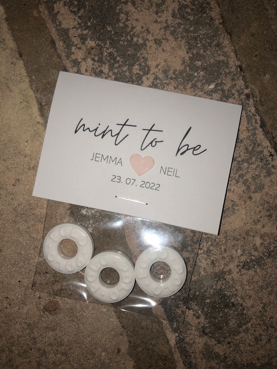 Personalised ‘Mint To Be’ Wedding Favours