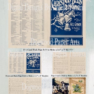 Mini-livrets de partitions et mini-mini-livrets de musique, plus des éphémères pour journaux, albums, cartes et plus encore