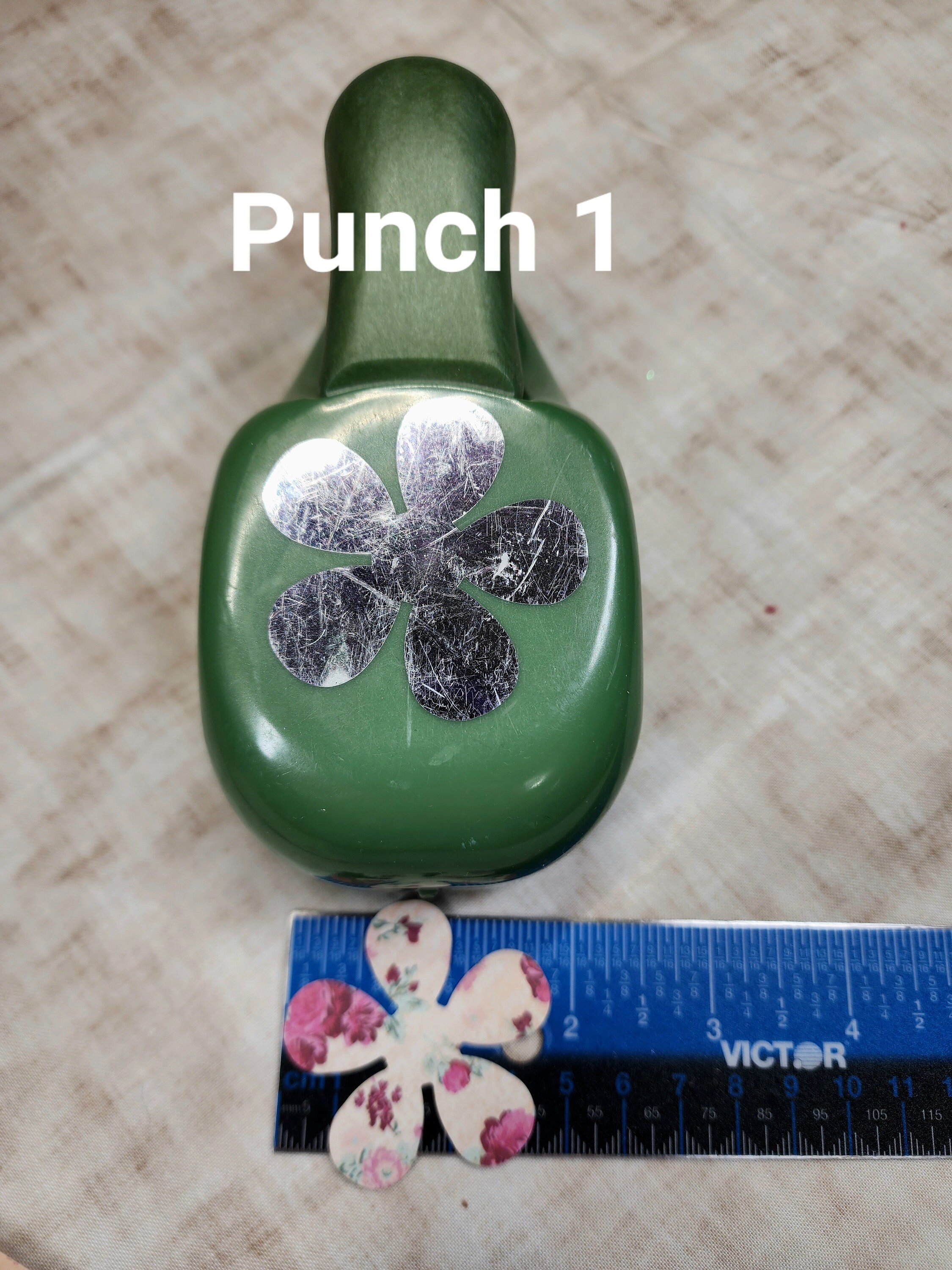 3 inch Petal Shape Lever Action Craft Punch for Paper Crafting