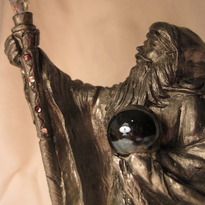 Michael Ricker Pewter Wizard &quot;Dennis&quot; Limited Edition Signed and Numbered Figurine Sculpture