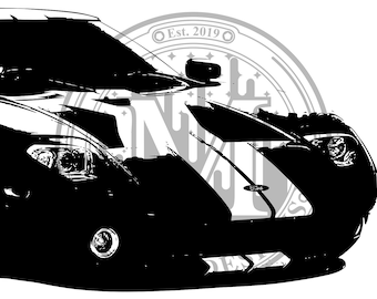 Imagen vectorial de calcomanía de pared Ford GT-40