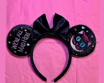 Cheshire Cat Inspired Ears / Wonderland Mouse ears