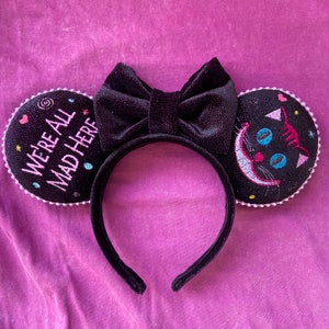 Cheshire Cat Inspired Ears / Wonderland Mouse ears