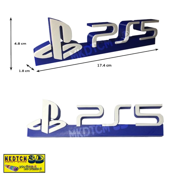 Ps5 Playstation Logo Stand Sign Deco For Collection Display 3d Etsy