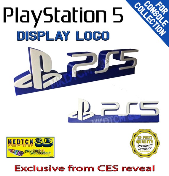 Ps5 Playstation Logo Stand Sign Deco For Collection Display 3d Etsy