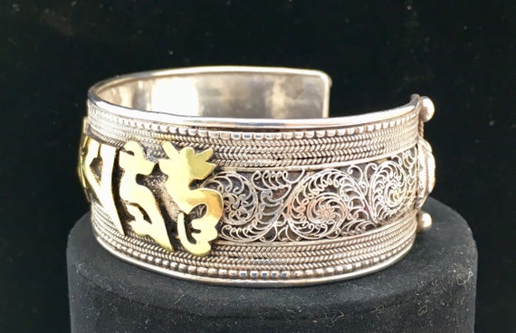 Bracelet Tibetan Mantra Sterling Silver - image 2