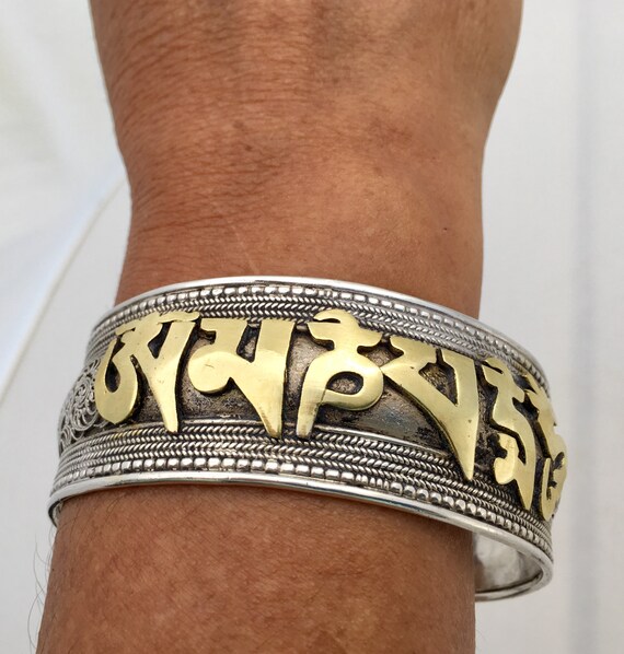 Bracelet Tibetan Mantra Sterling Silver - image 6