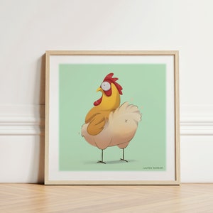 Chicken Butt Illustration