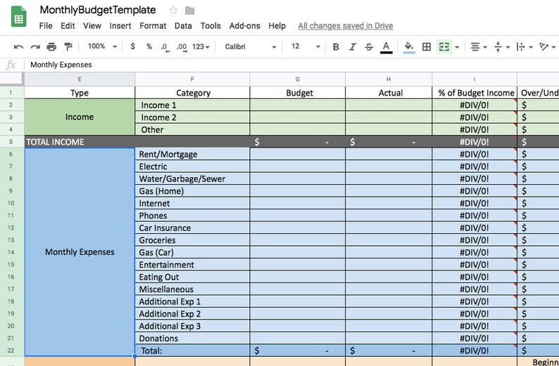 basic personal budget template for mac basic personal budget template for mac