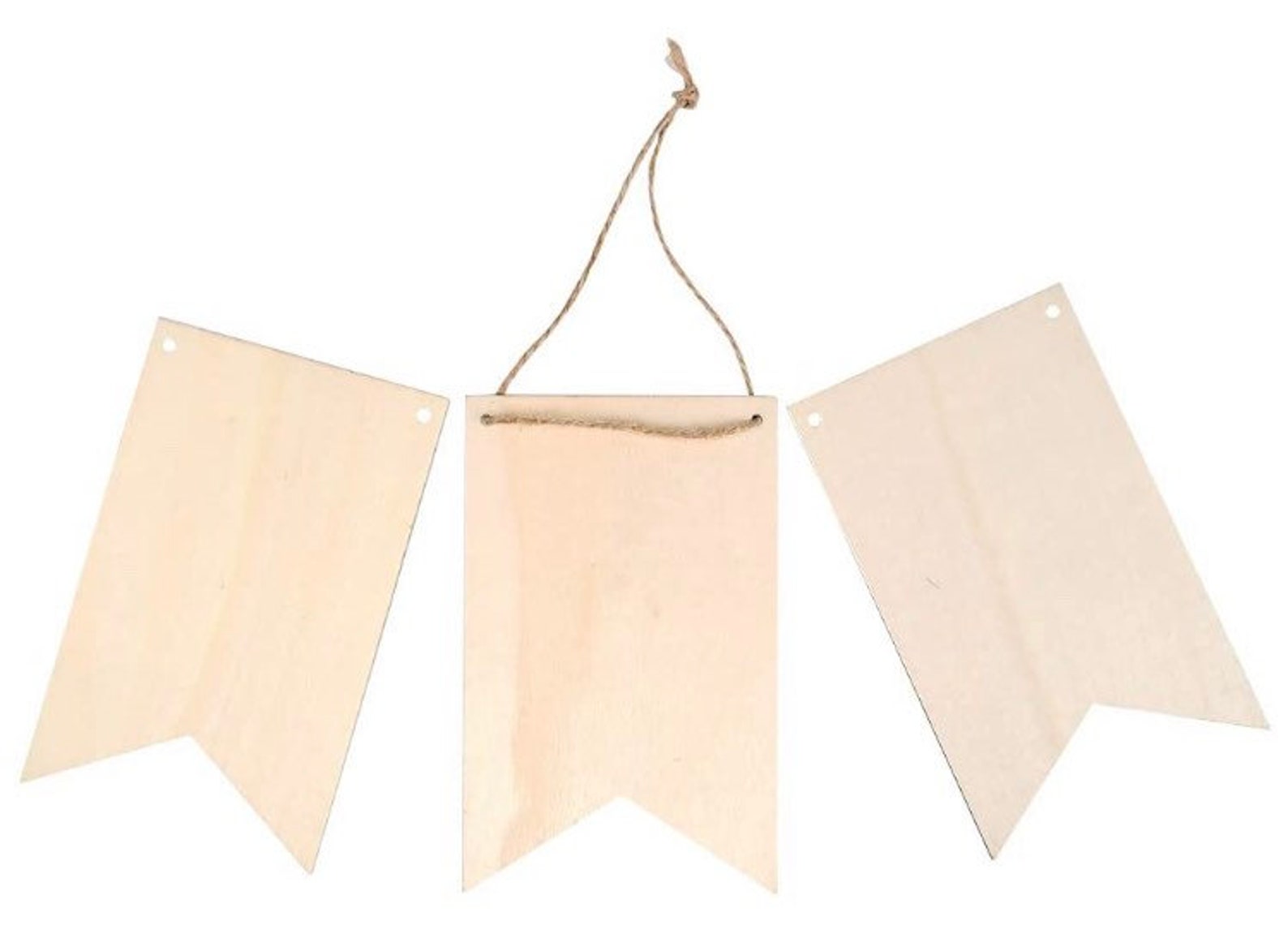 10 Unfinished Wood Banners Rustic Decorative Wood Plaque Etsy