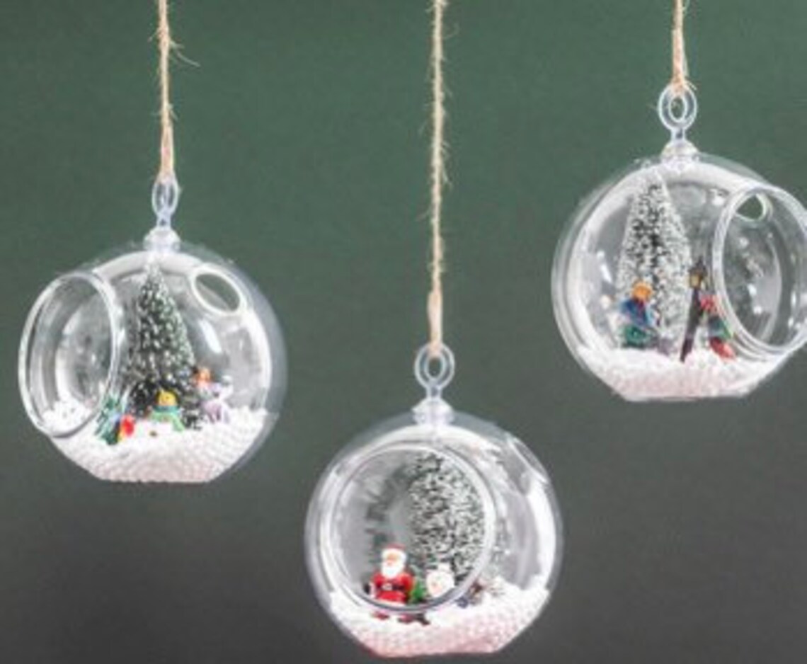 3 Clear Plastic Terrarium Globes 4.5 In. Planters. Etsy