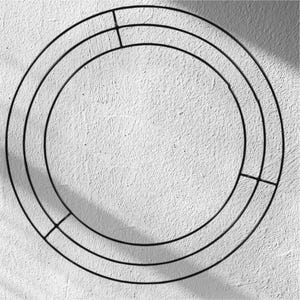 5- 2ct. = 10 Metal Wreath Forms 8” round. Centerpieces, wreath supplies, rag wreaths, burlap, kids crafts, tables, doors, wall decoration