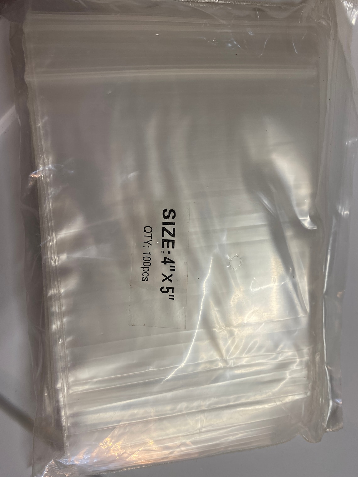 100 4x5 zip lock plastic baggies Etsy