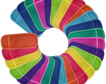 Reusable Popsicle Holders, Popsicle Bags, Freezer Ice Pop Sleeves, ice pops, yogurt, ice candy sticks.