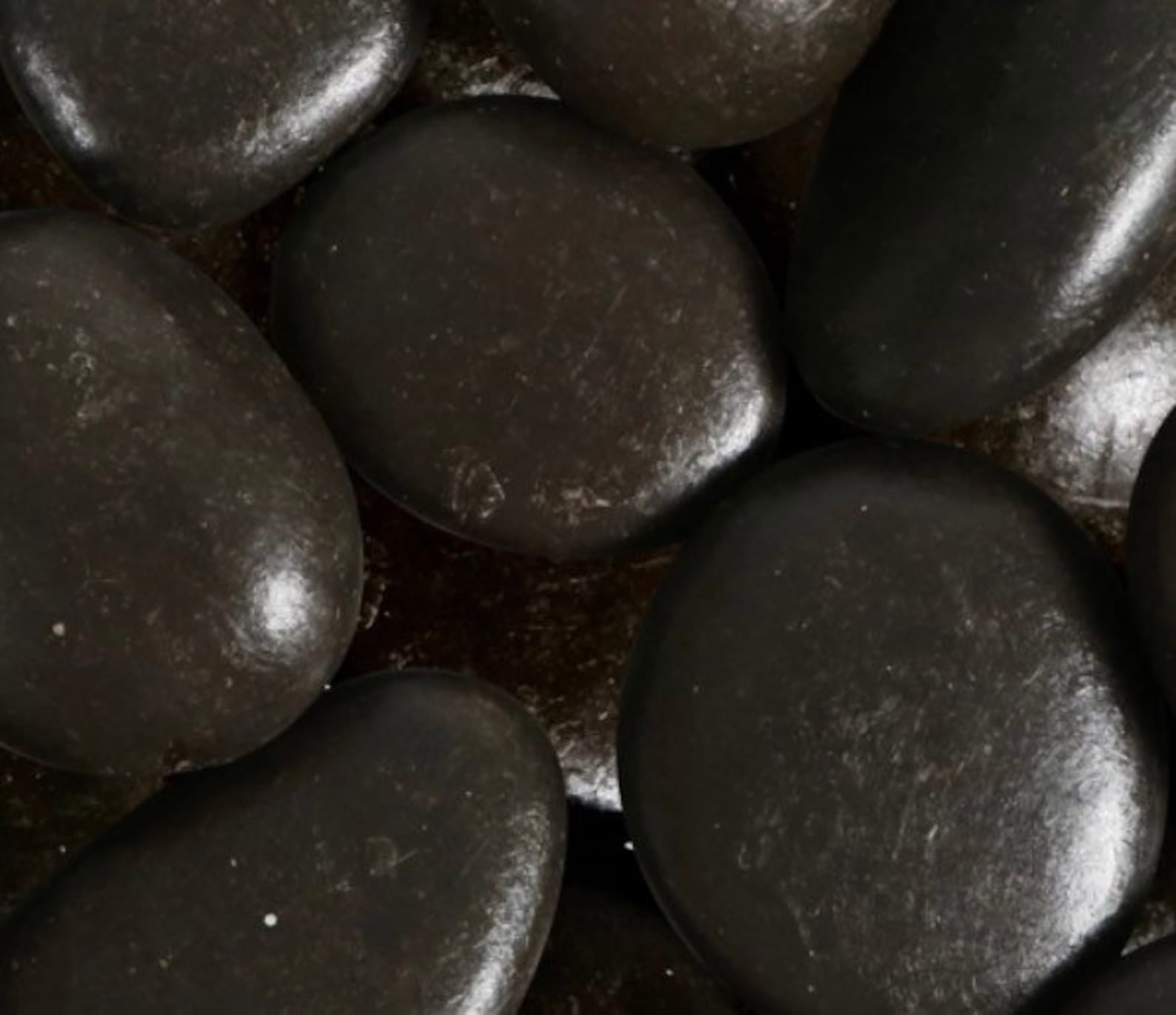 Black Decorative Stones/rocks 2 Mesh Bag Assorted Shapes and Etsy