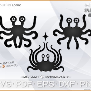 FSM Fliegende Spaghetti Monster Logo SVG Vektorgrafiken - Digitale Datei Set - Plus PDF Eps Dxf Png (cricut)