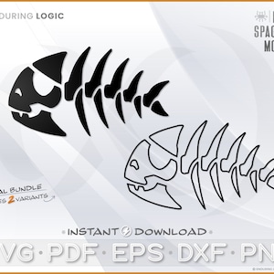 FSM Jolly Pirate Fish SVG Vector Graphic - Flying Spaghetti Monster (Digital File Set - SVG Pdf Eps Dxf Png) Cricut