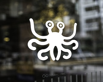 Naklejka Flying Spaghetti Monster v3 – FSM, Pastafarianin, parodia ateistów, winylowe logo FSM, antyreligia, ewolucja, humor, kościół FSM