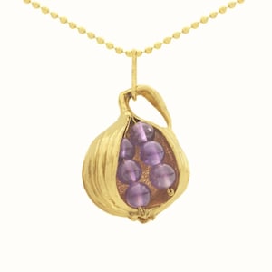 Fig with Amethysts Necklace