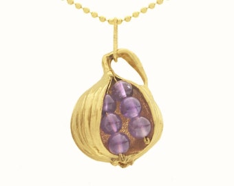 Fig with Amethysts Necklace