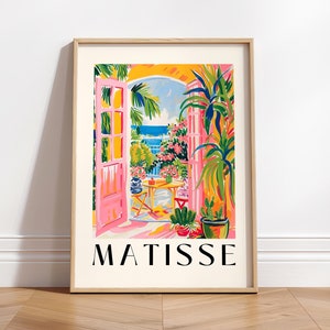 Impression Henri Matisse, affiche Matisse esthétique pour une exposition d'art dans une galerie moderne, découpes Matisse, idée cadeau, art mural maximaliste