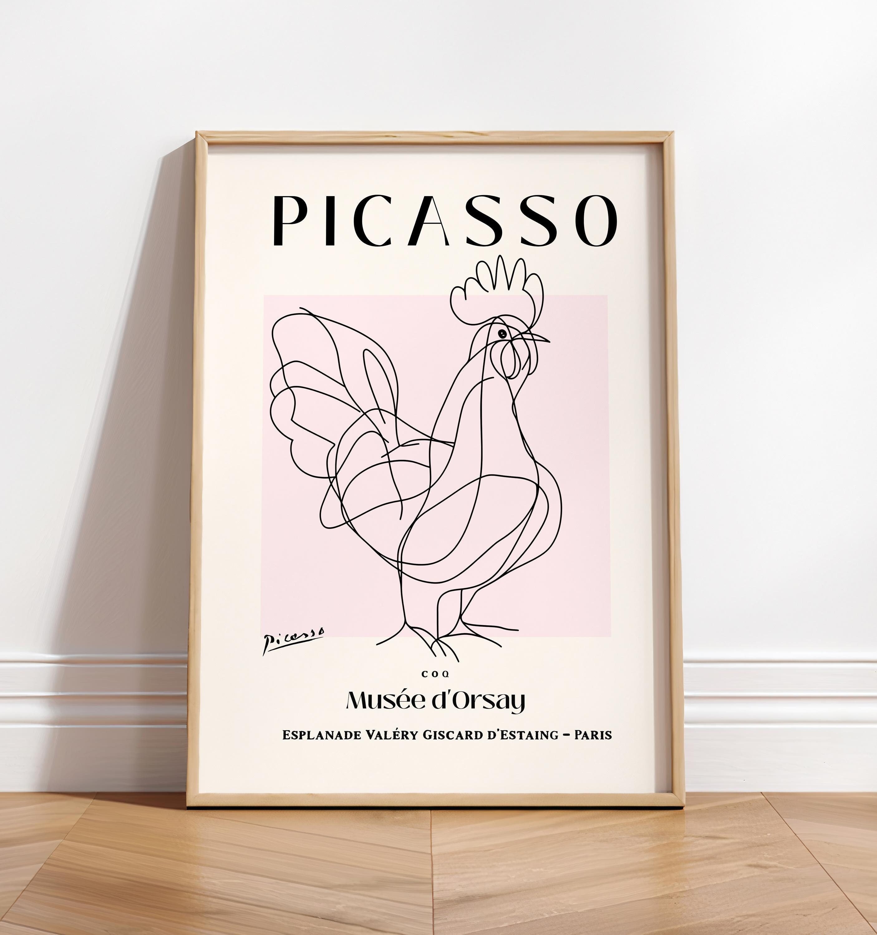 ピカソ picasso アート tシャツ ヴィンテージ スペイン製 希少品 雄鶏