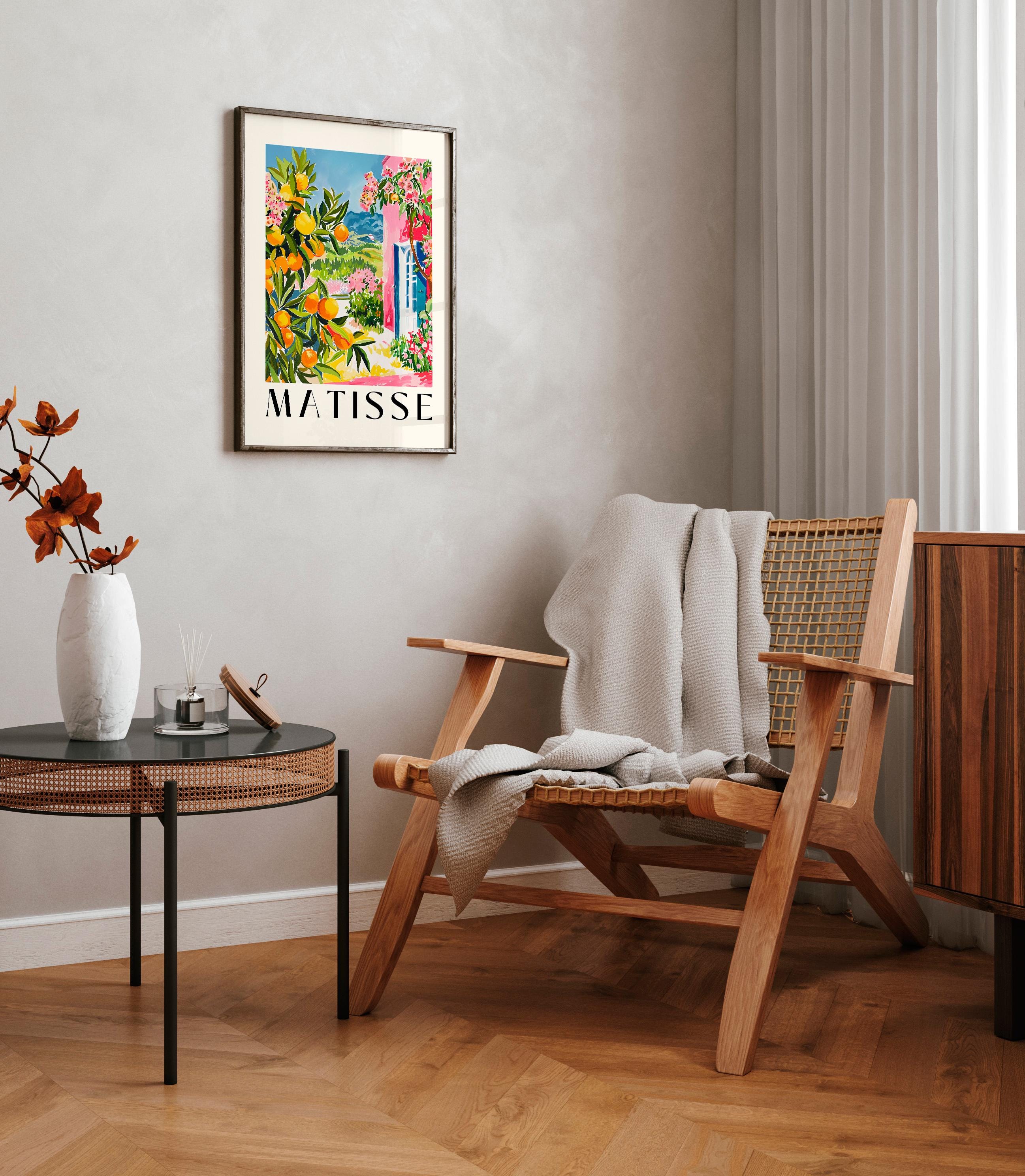 スペインのオレンジのポスター、ミッドセンチュリーモダン、マティスの