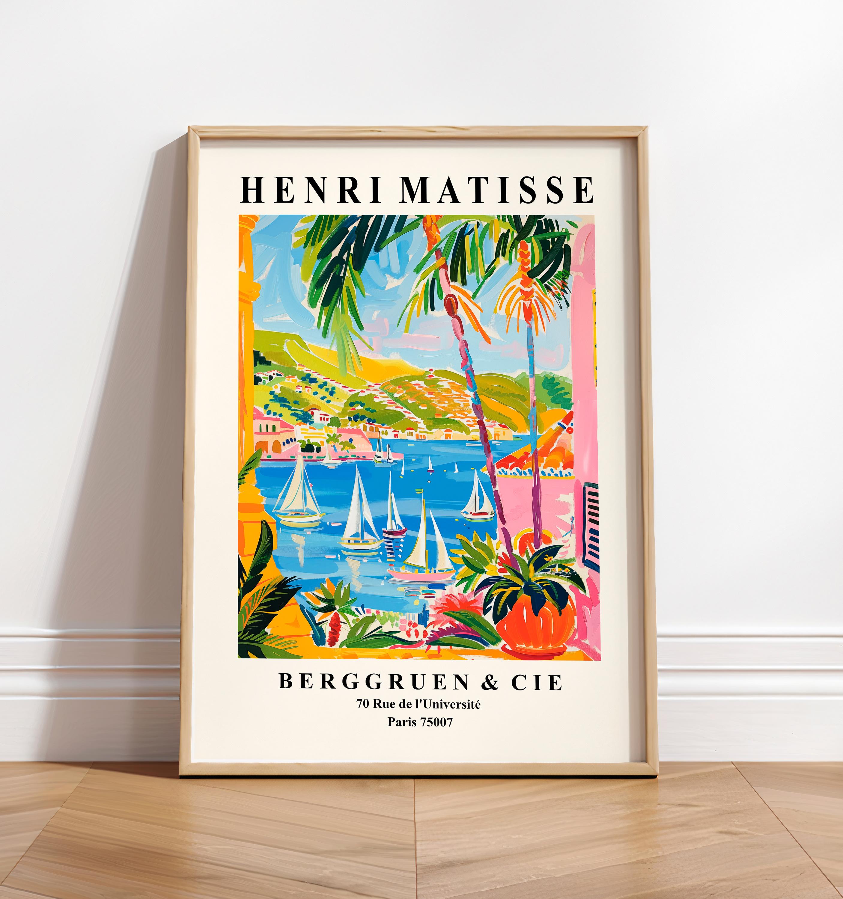 Henri Matisse Print: Pink Mediterranean Riviera Sailing Art - Etsy