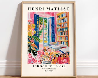 Matisse リーフデザイン 大判絵画 Matisse - The Sheaf Print | Colorful Art Poster Print by Henri