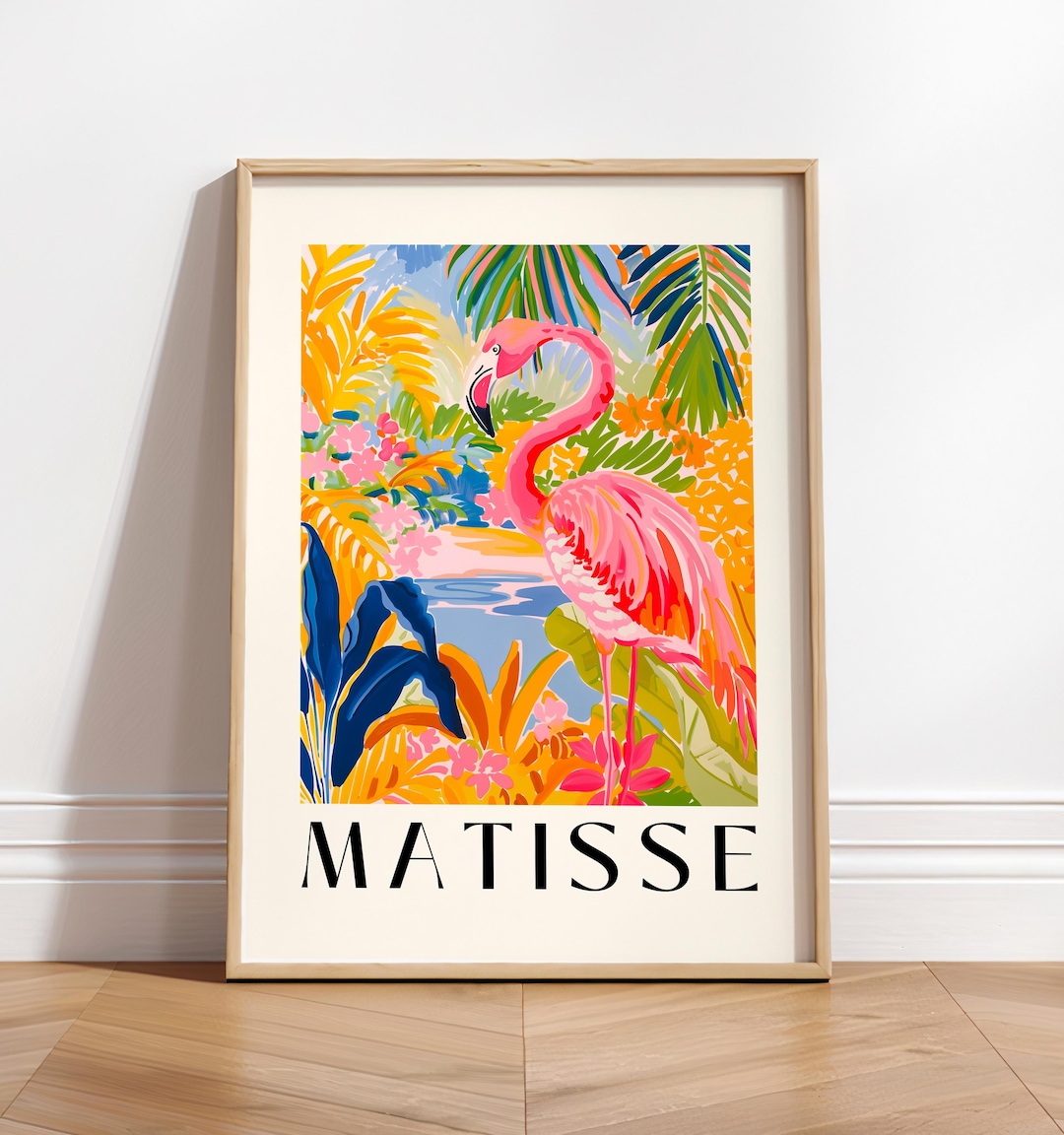 Poster Henry Matisse – Chat Tabby Sur Toilette, Décor Dopamine Rose, Art Milieu Siècle