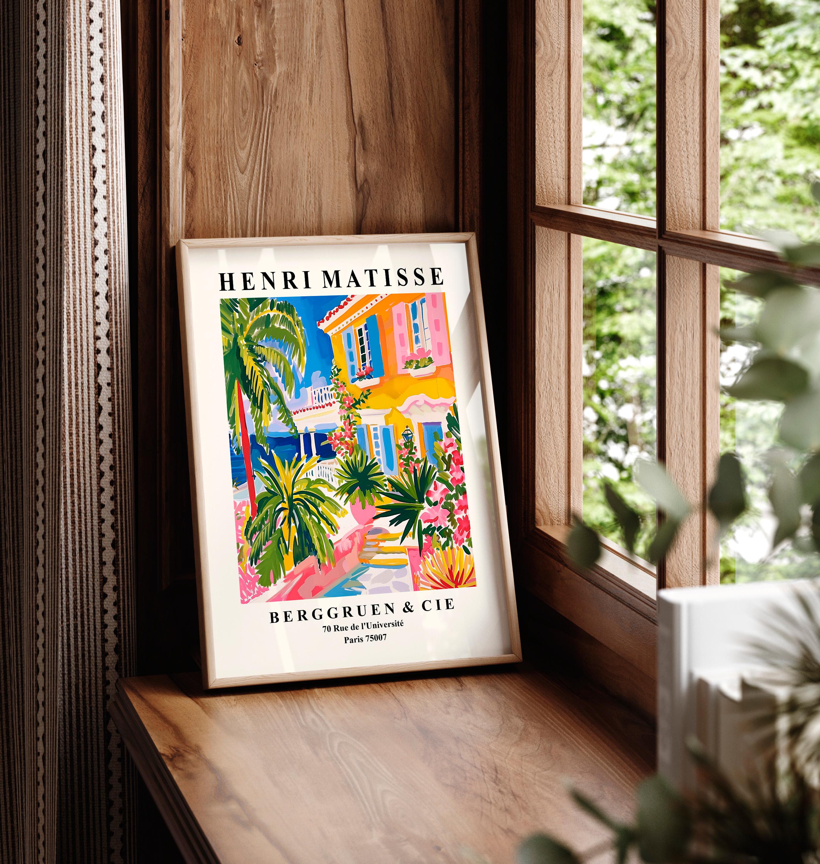 Henri Matisse Villa Print, Tropical Summer Vibes, Maximalist Wall